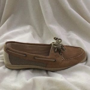 Brown loafers from sperry
